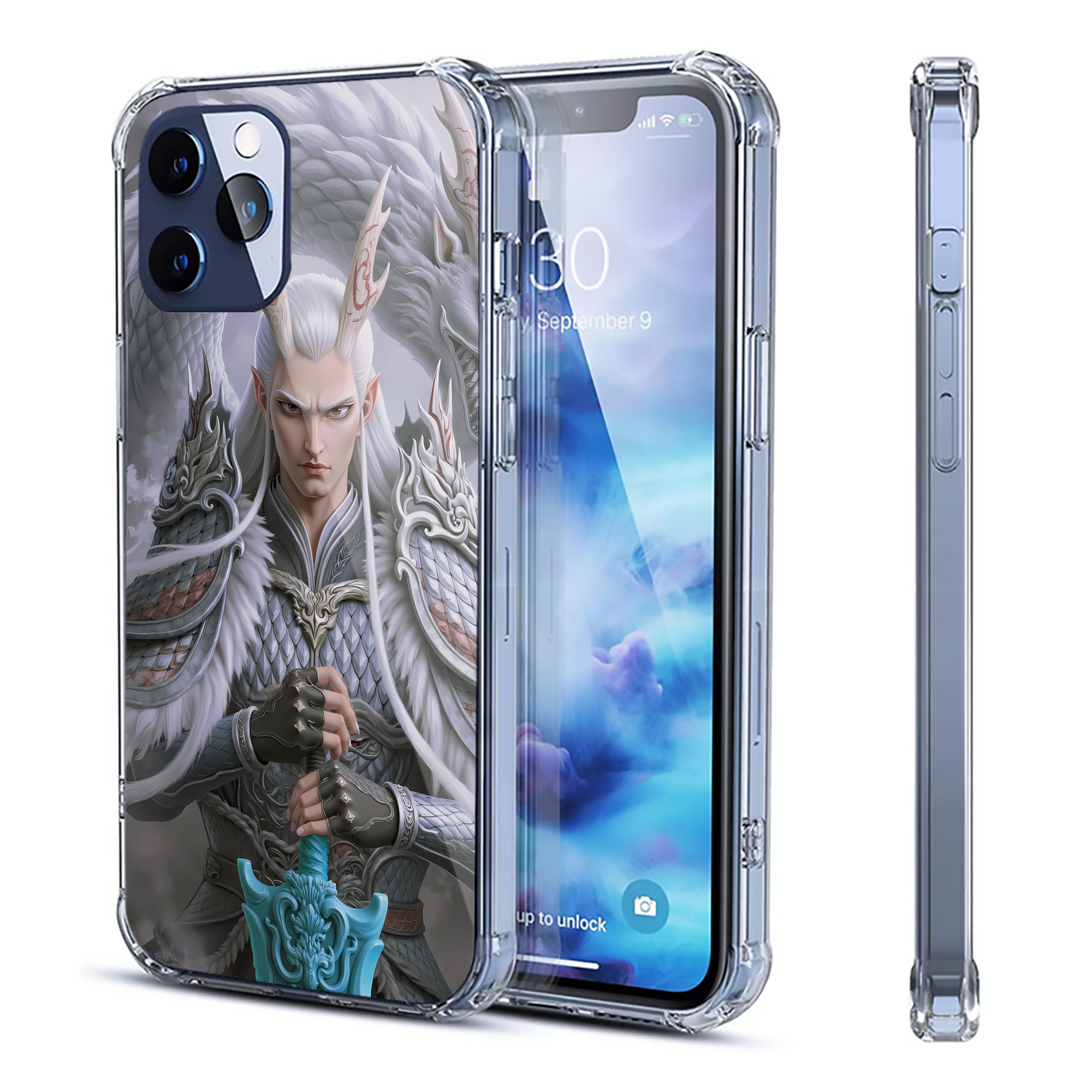 （画像用） Ne Zha 2 ナタ 魔童の大暴れ 【iPhone 12シリーズ対応】透明スマホケース（クリアソフトケース）